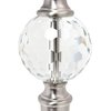 Lalia Home Crystal Drop Table and Floor Lamp Set in Brushed Nickel LHS-1000-BN